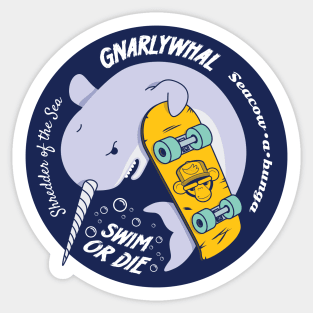 Gnarlywhal Sticker